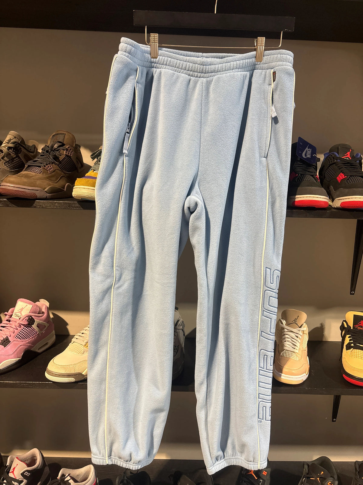 Supreme Polartec Reflective Piping Pants Light Blue