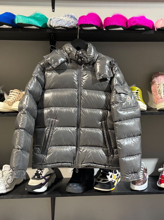 Grey Moncler Full Puffer Jacket