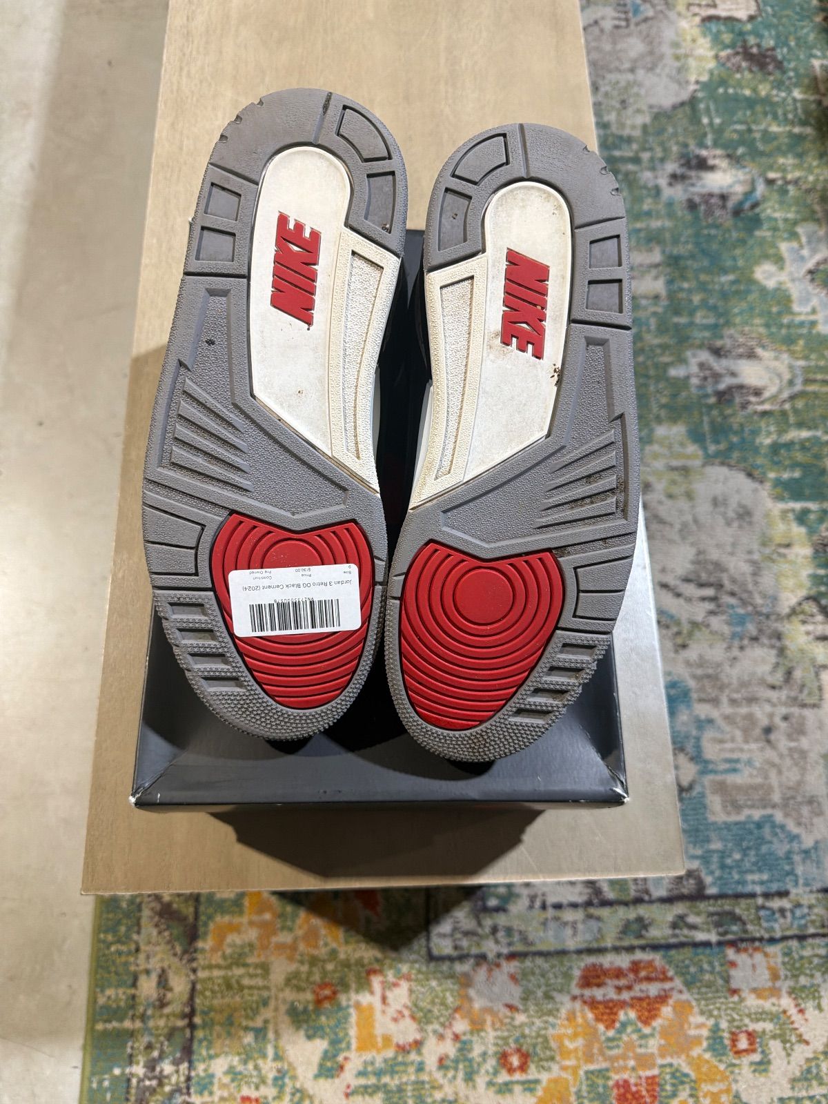 Jordan 3 Retro OG Black Cement (2024) - Pre-Owned