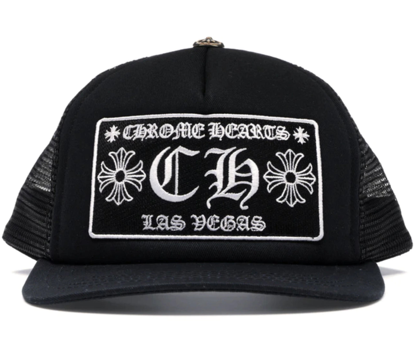 Chrome Hearts CH Las Vegas Trucker Hat Black/Black
