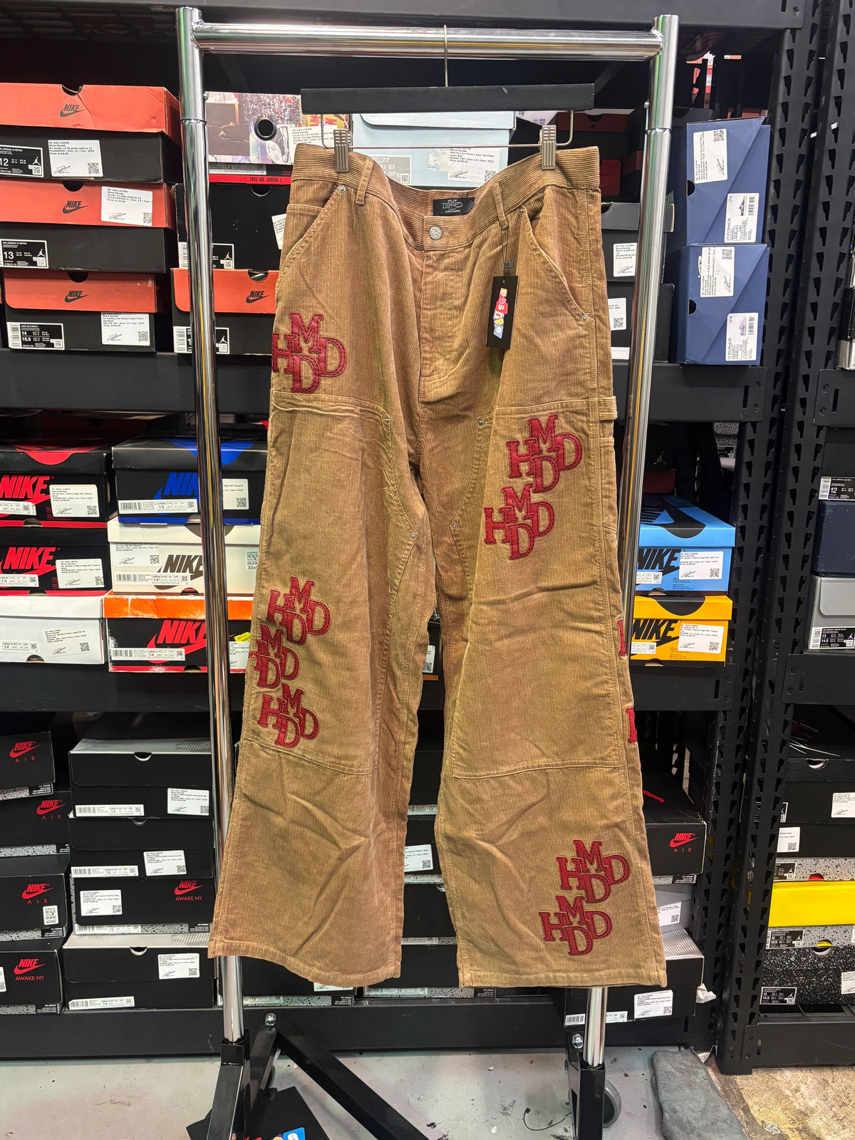 Hmdd Khaki Patched Double Knee Pants - Pre-Owned