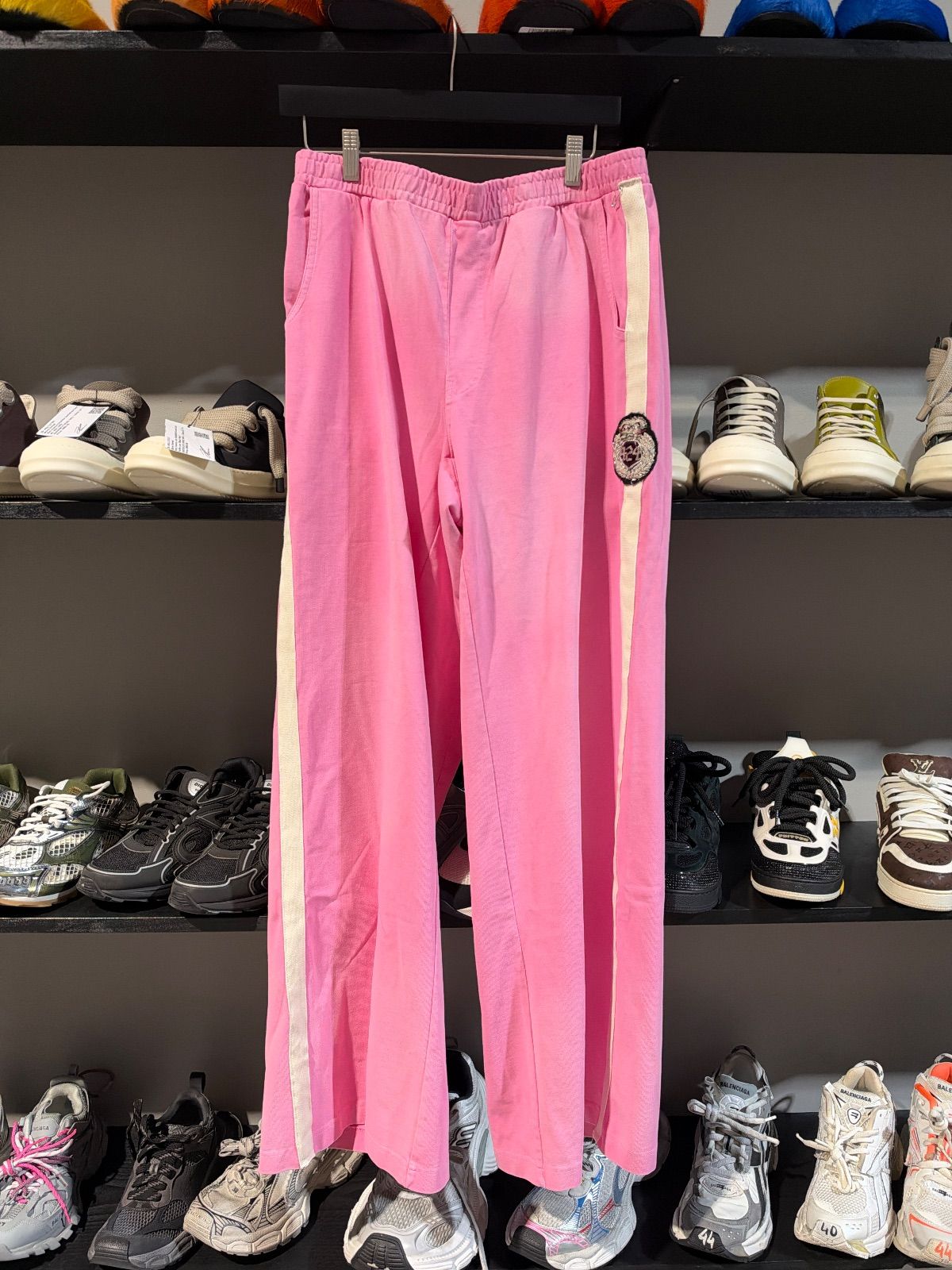 424 Pink Striped Crest Pants