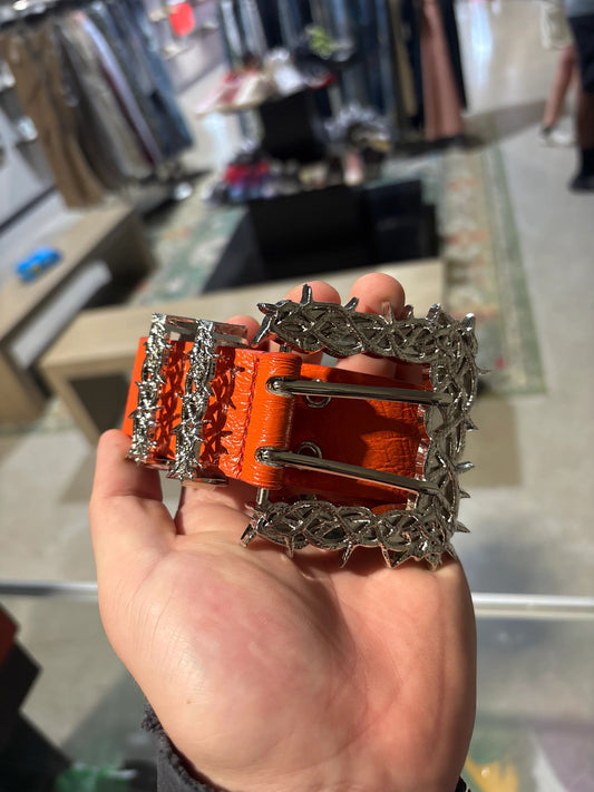 Sanity 4 Eva Burnt Orange Crown Of Thorns Belt