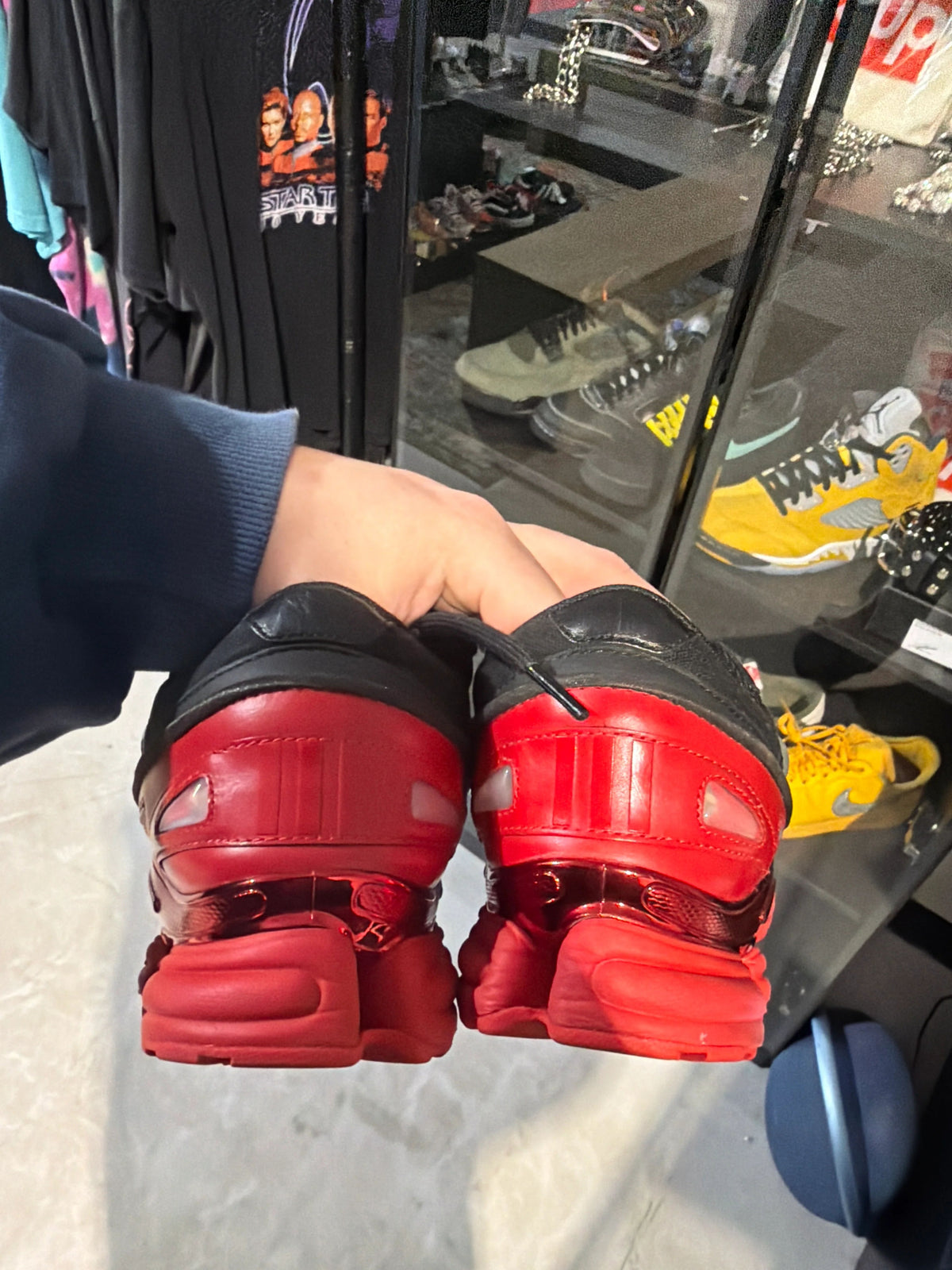 adidas Ozweego 3 Raf Simons Black Scarlet - Pre-Owned