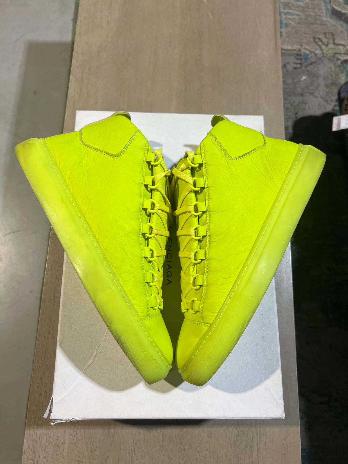 Balenciaga Arena Neon On Neon Used Sz 8 - Pre-Owned