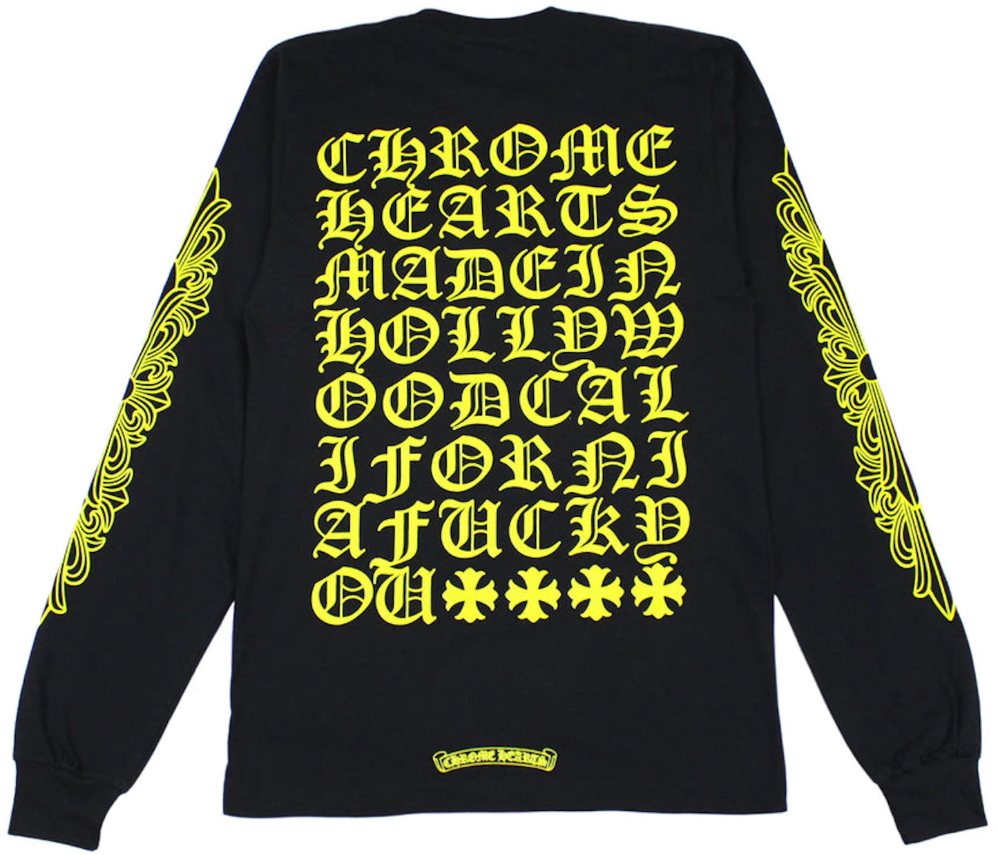 Chrome Hearts Made in Hollywood L/S T-shirt Black/Yellow