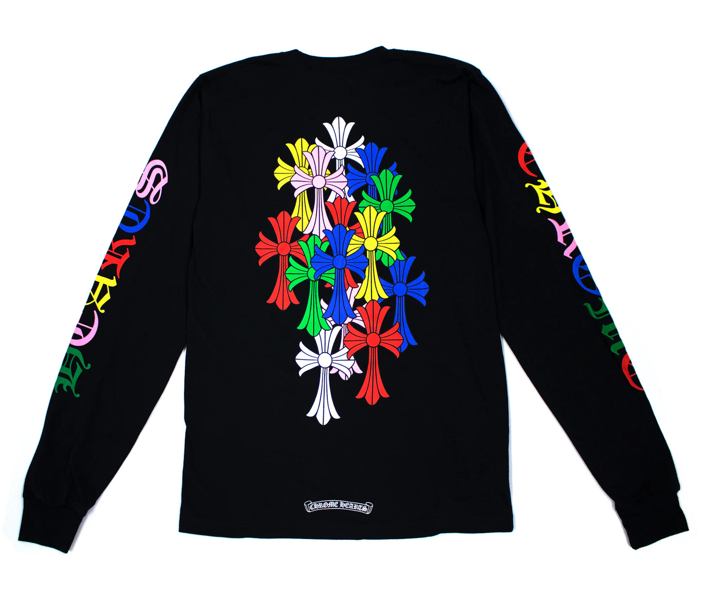 Chrome Hearts Multi Color Cross Cemetery L/S T-shirt Black