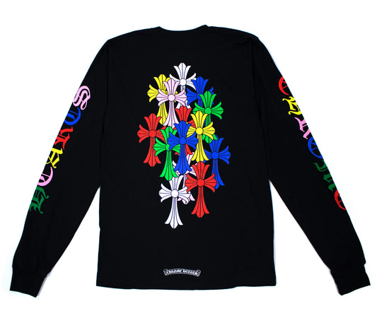 Chrome Hearts Multi Color Cross Cemetery L/S T-shirt Black
