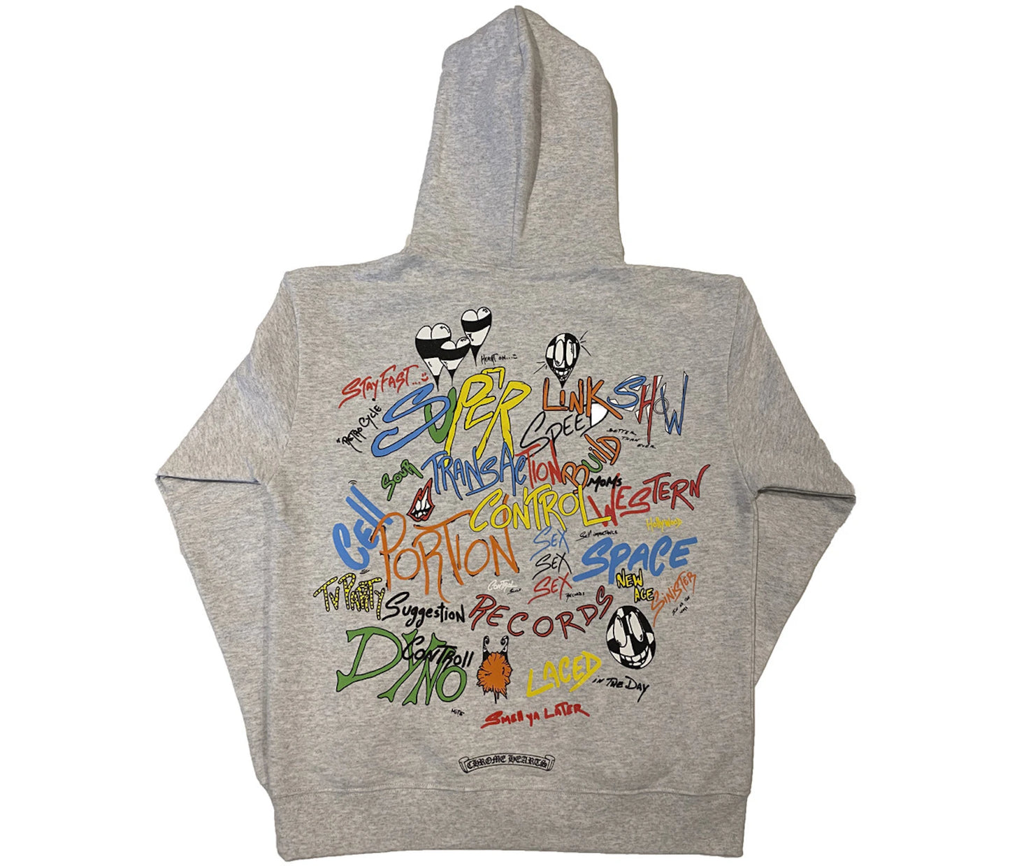 Chrome Hearts Matty Boy Brain Hoodie Heather Grey