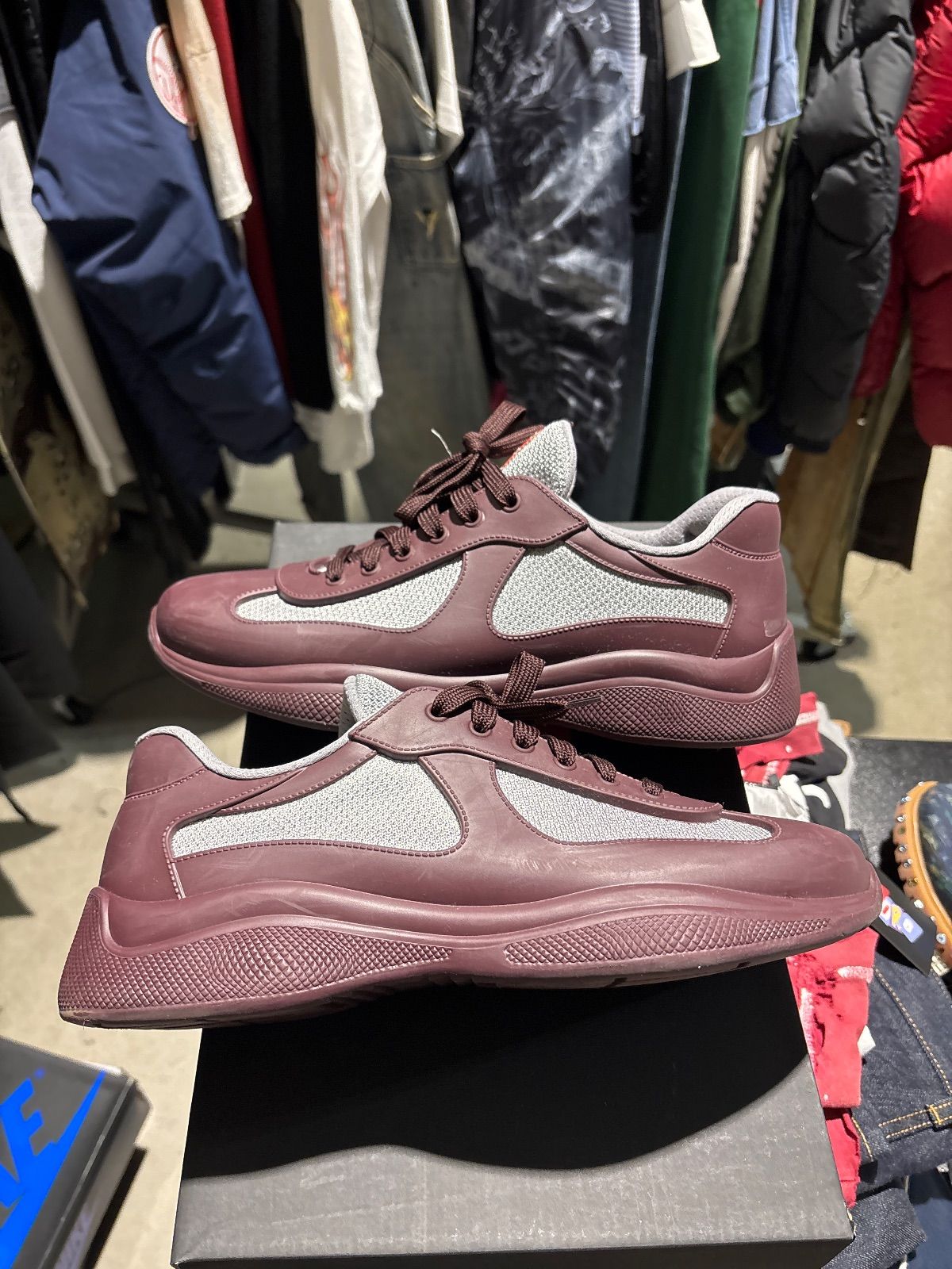 Prada Rubber Cup Burgundy - Pre-Owned