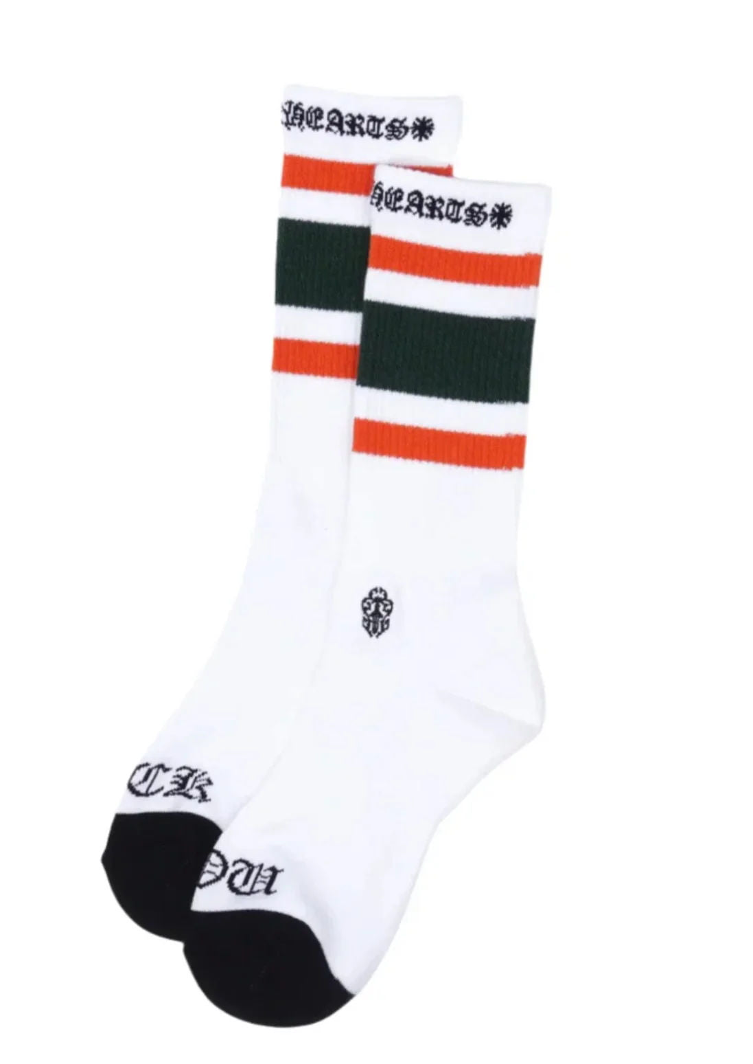 Chrome Hearts Sport Socks White/Green/Orange Socks