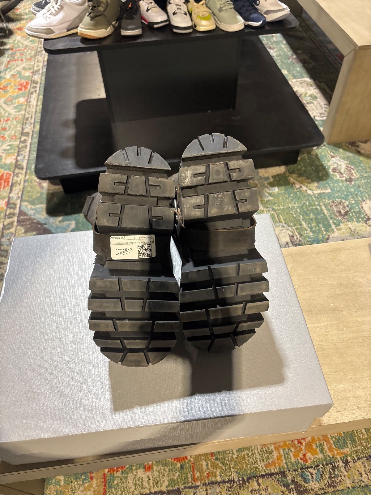 Balenciaga Brown Bulldozer Boots - Pre-Owned
