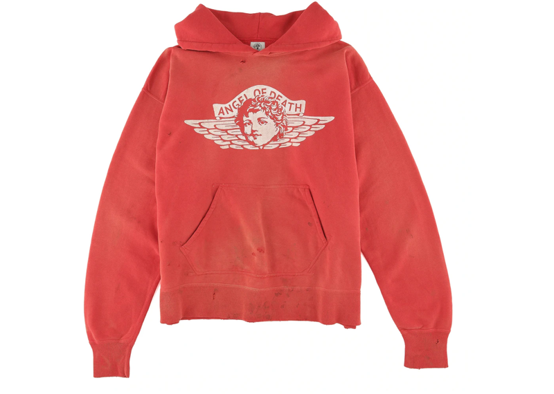 angel of death saint Micheal hoodie red