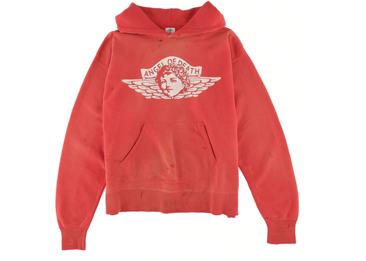 angel of death saint Micheal hoodie red