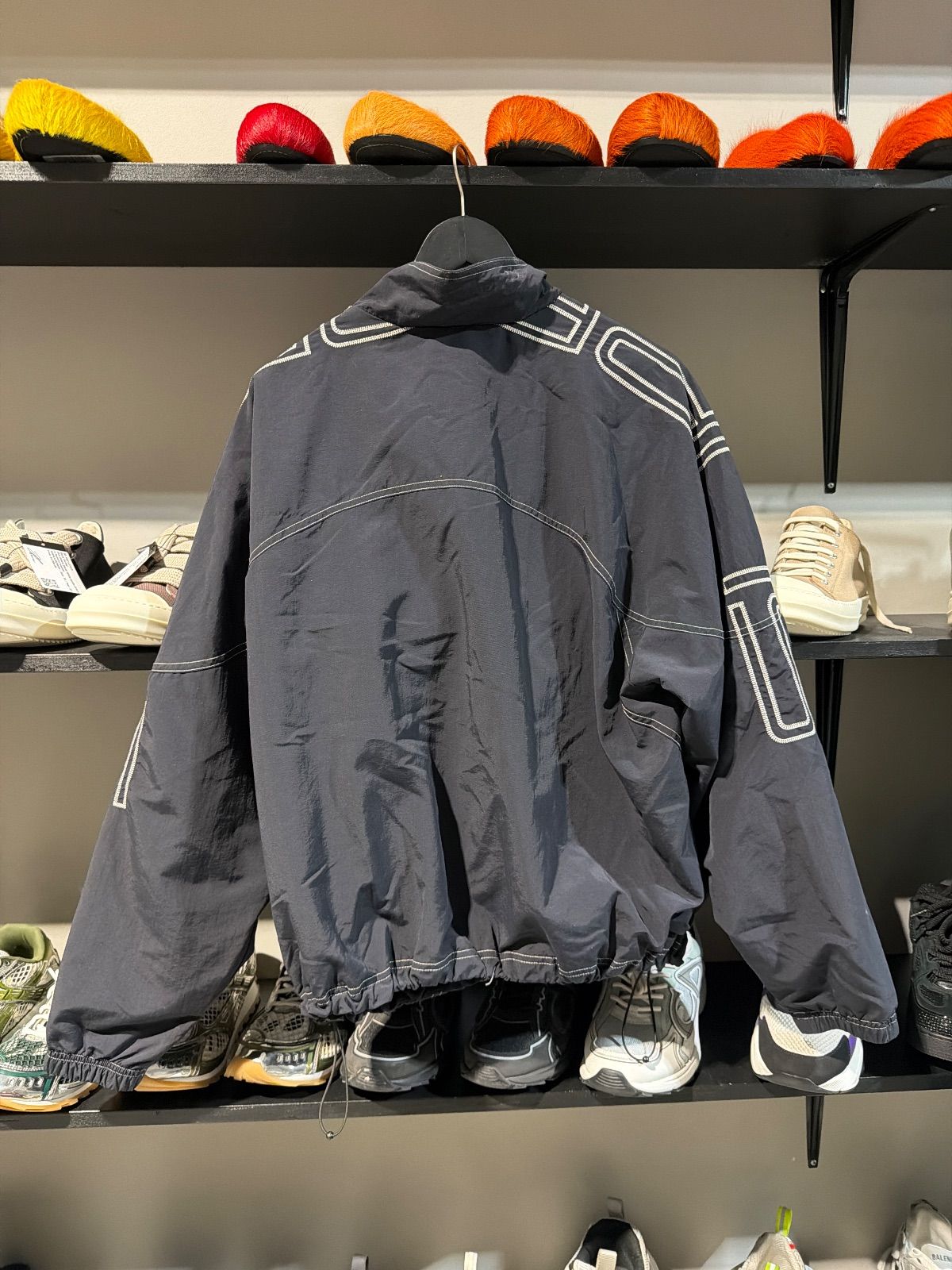 Supreme Spellout Embroidered Track Jacket (SS25) Black