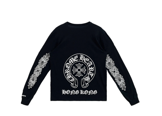 chrome hearts black and white Hong Kong long sleeve