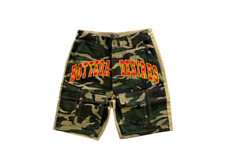 Bottega desires camo shorts