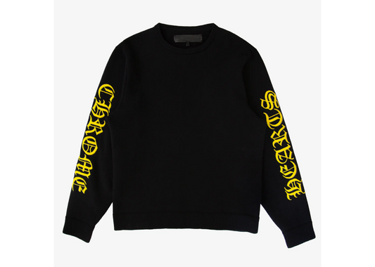 black yellow chrome cashmere sweater