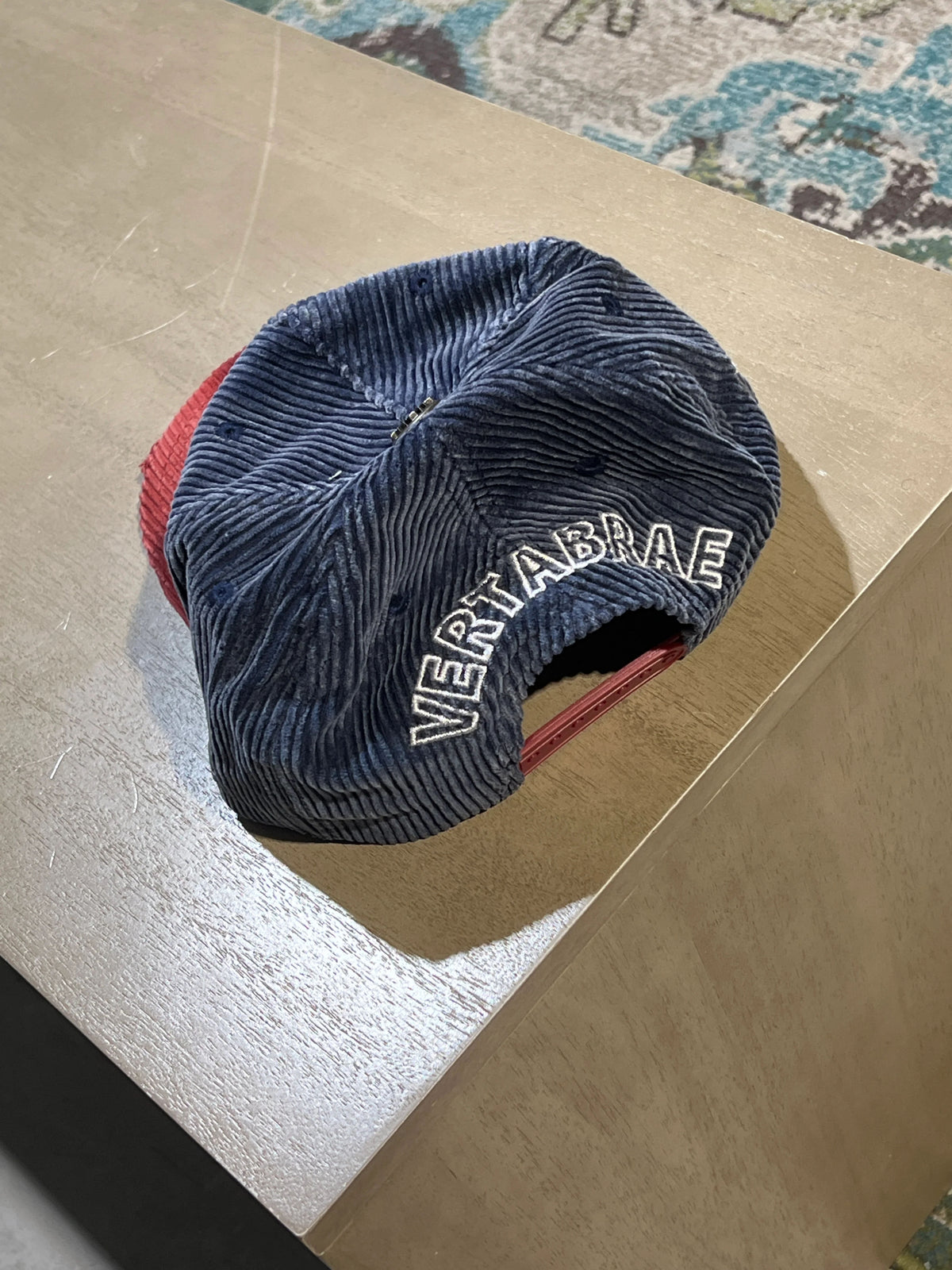 Vertabrae Red And Blue Cord Snapback