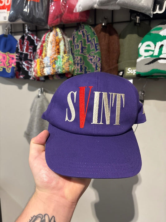 Saint Micheal Vlone Purple Snapback