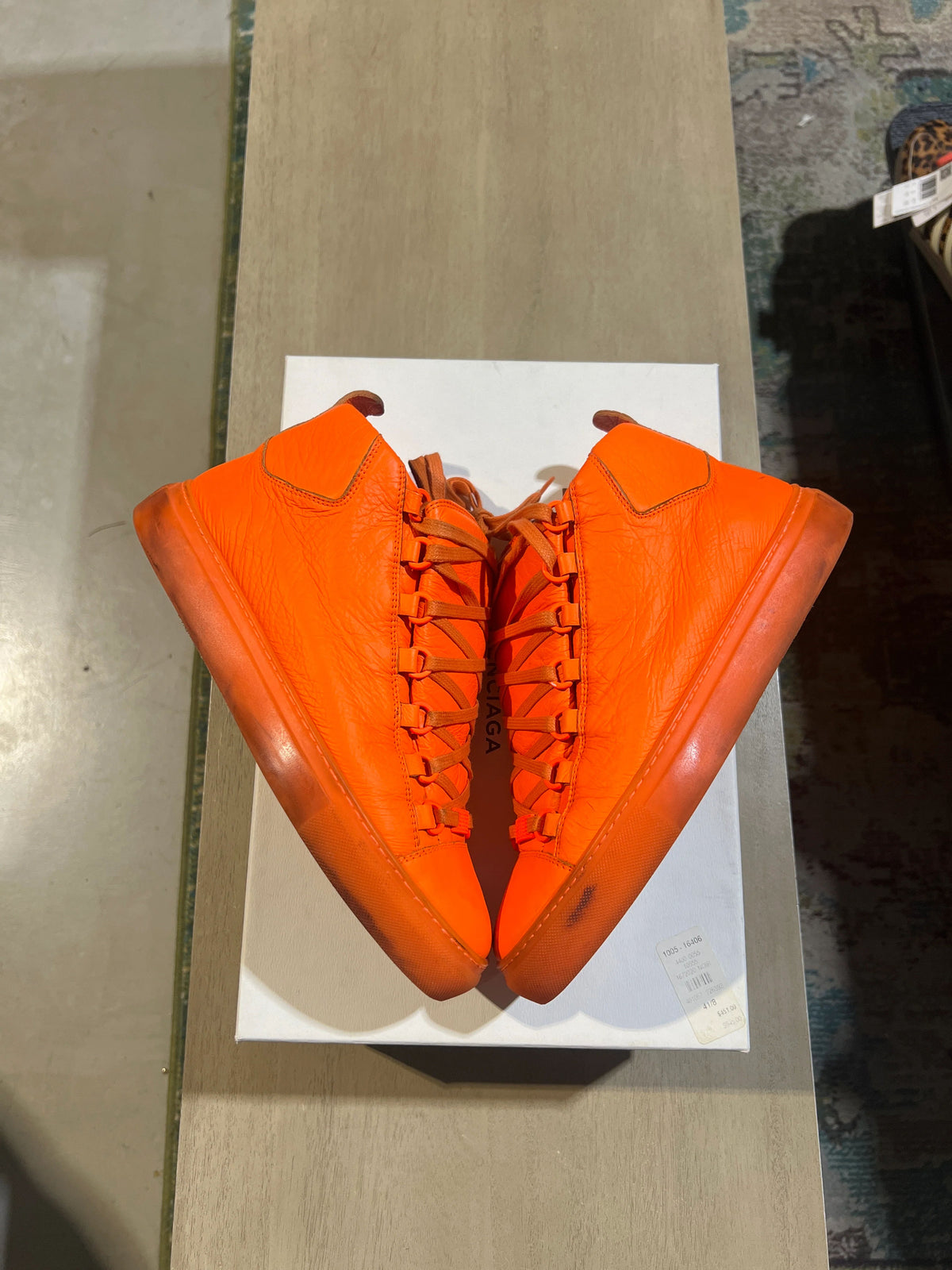 Balenciaga Arenas Orange On Orange Leather - Pre-Owned