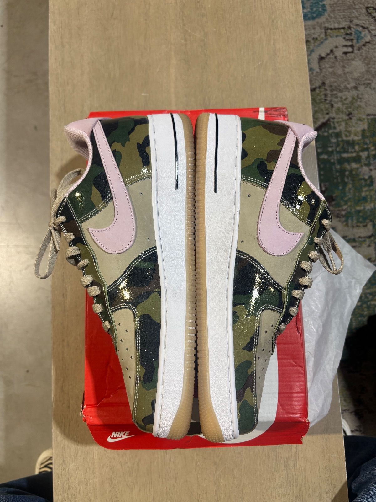 Nike Air Force 1 Low '07 LV8 Patent Camo Pink - Pre-Owned