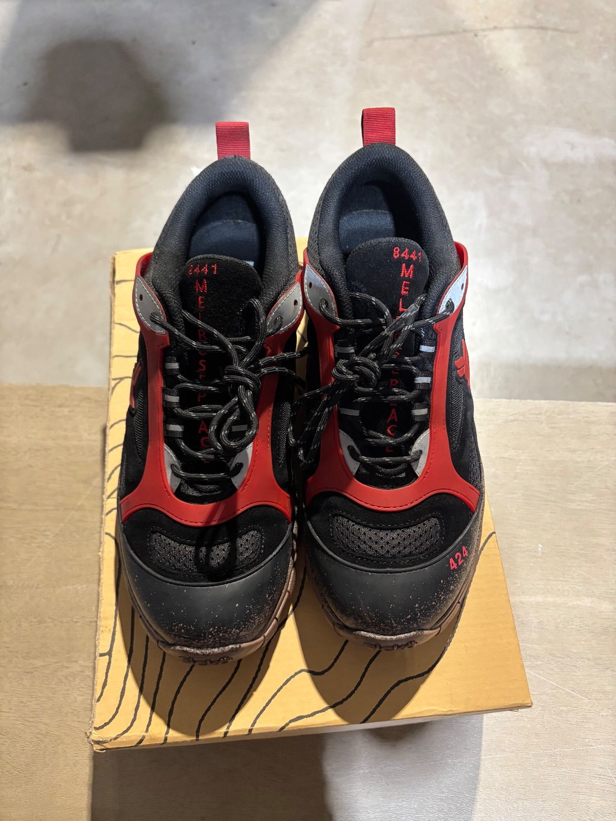 Sicko x 424 Mud Red/Black Hiking Sneakers - Pre-Owned