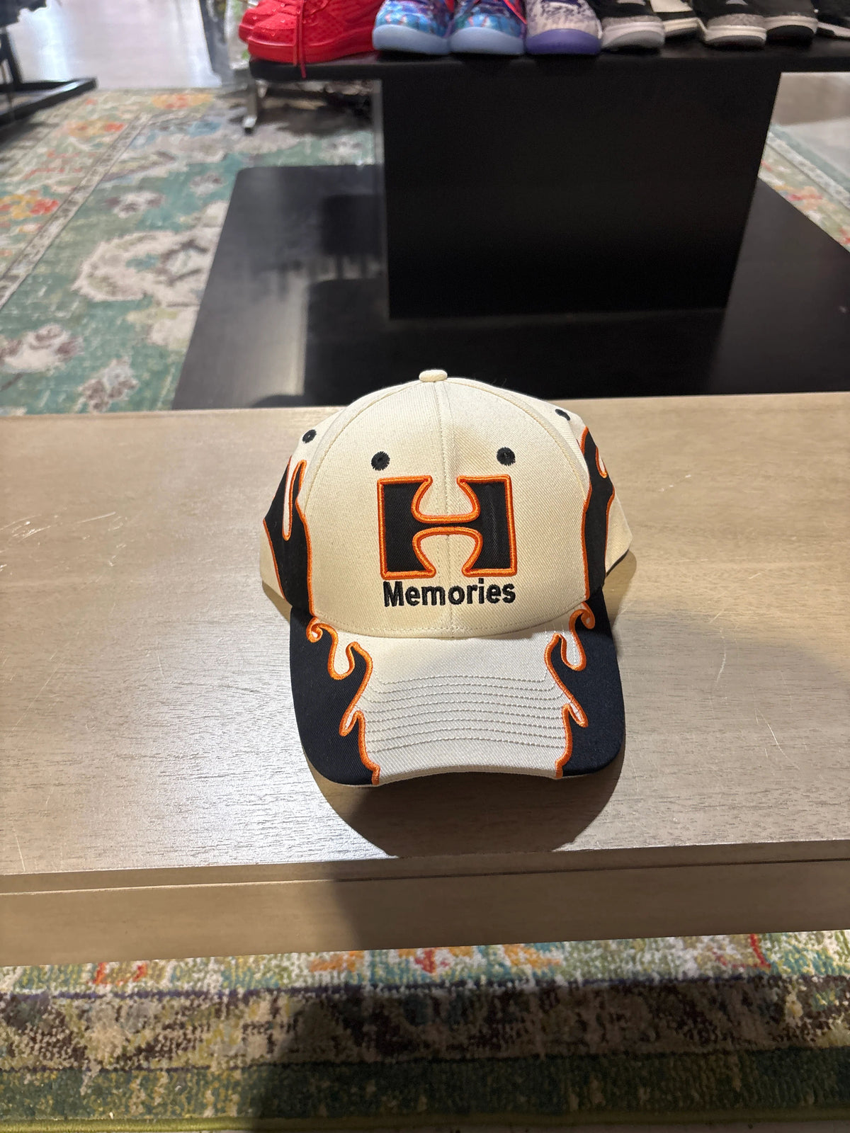 Hmdd H Flame Hat Cream/Orange/Black