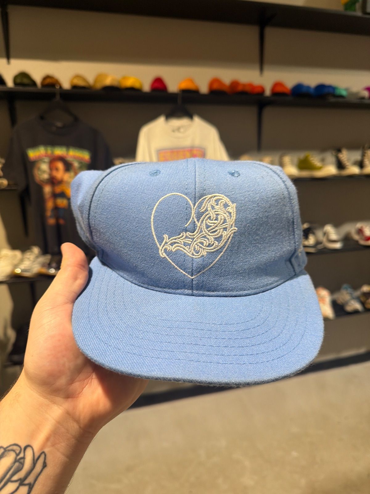 Chrome Hearts Love You Blue Hat