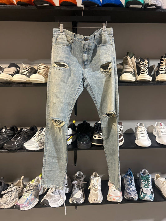 Saint Laurent Paris Vintage Wash Distressed D02 Denim