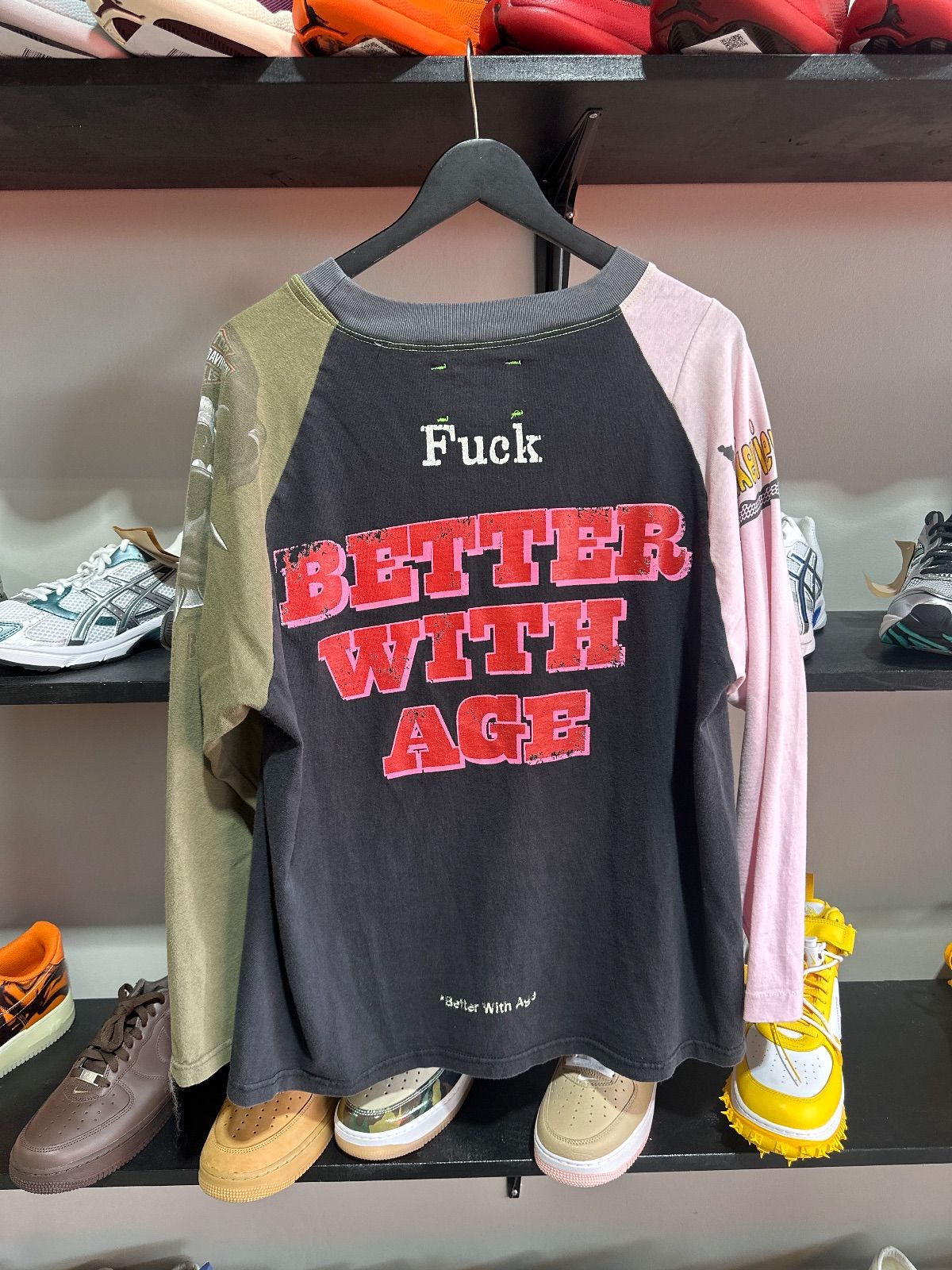 Better With Age F*ck The Police Longsleeve Olive/Pink