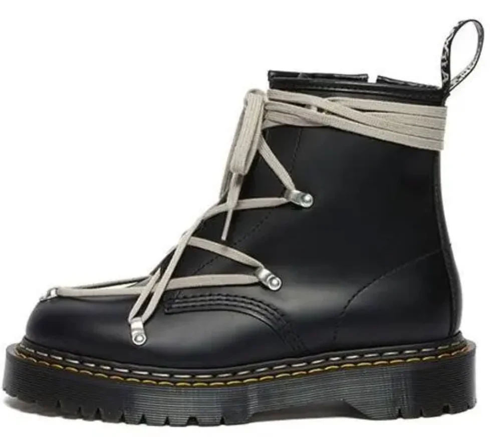 Rick Owens X 1460 Bex Leather Boot 'Black'