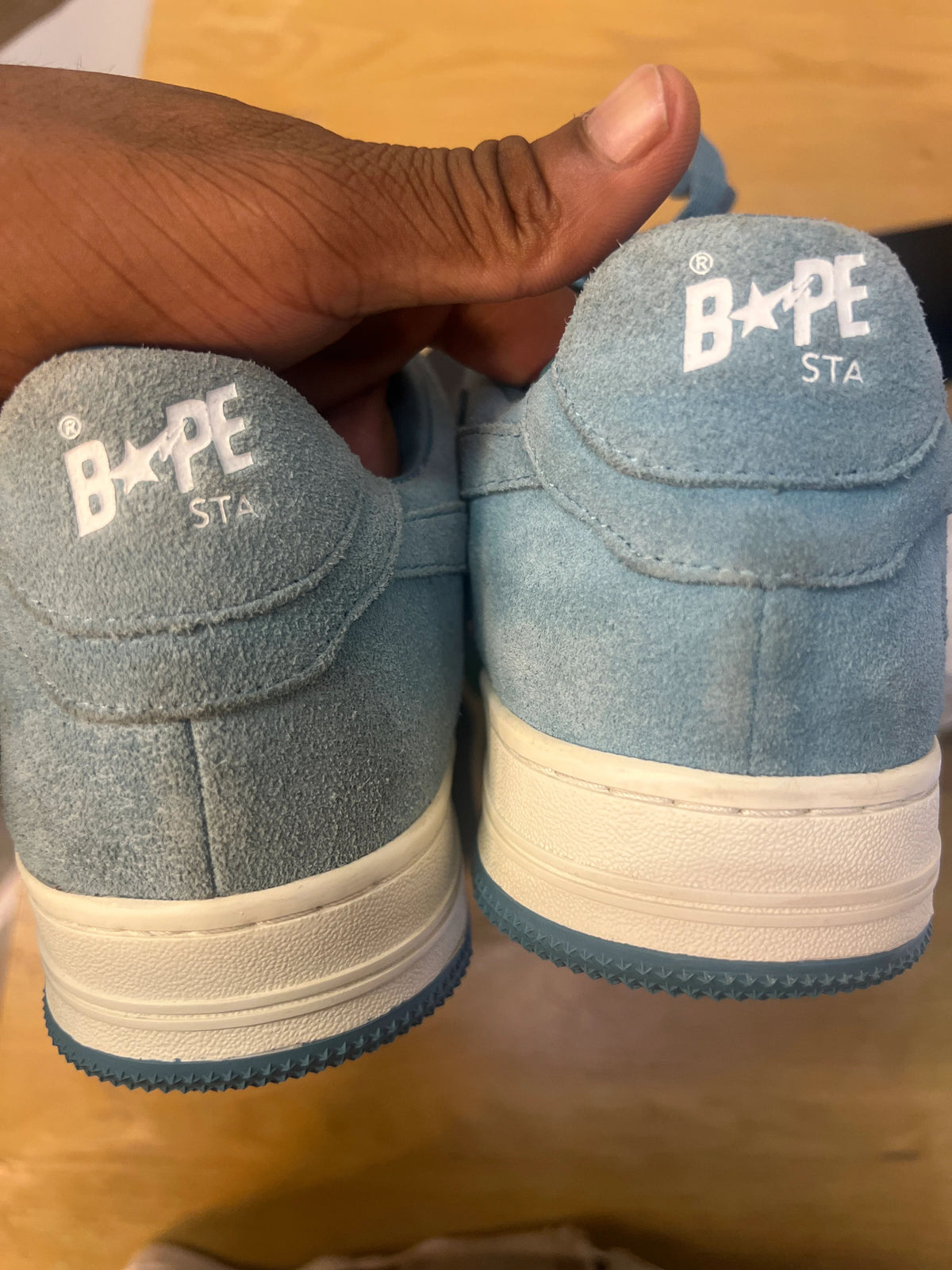 Bape Bapesta Low M2 Blue Suede - Pre-Owned