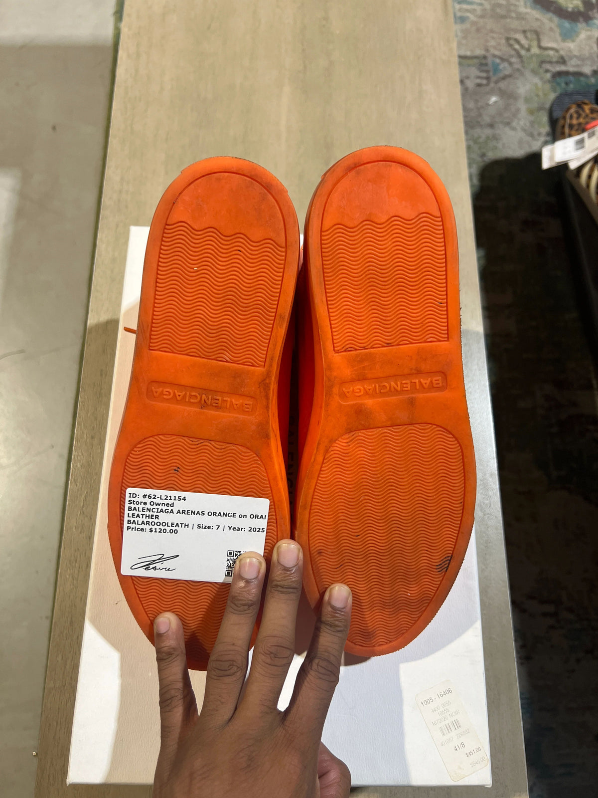 Balenciaga Arenas Orange On Orange Leather - Pre-Owned