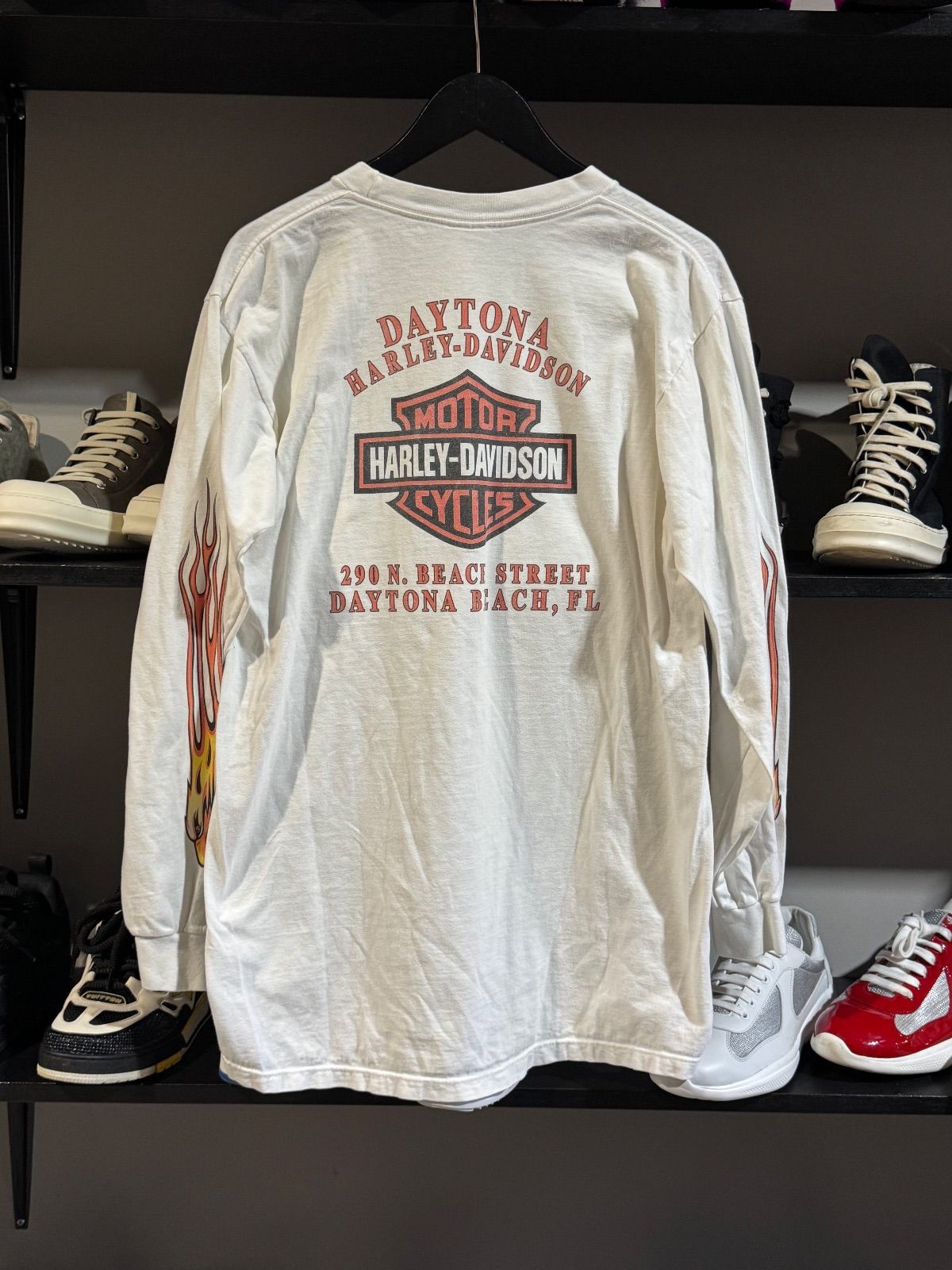 Vintage Harley Davidson Daytona White Longsleeve - Vintage