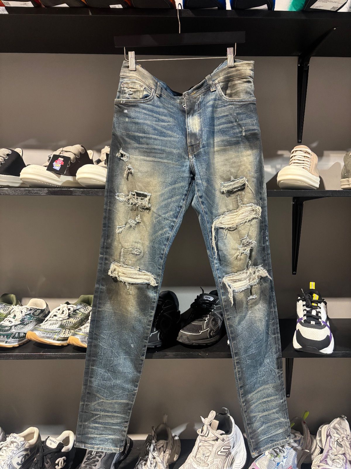 Amiri MX1 Indigo/White Patch Jeans