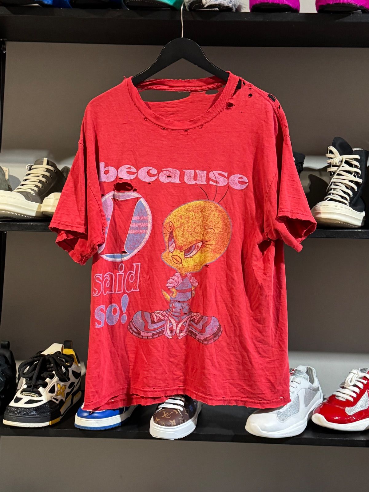 Vintage Because I Said So Tee Red - Vintage