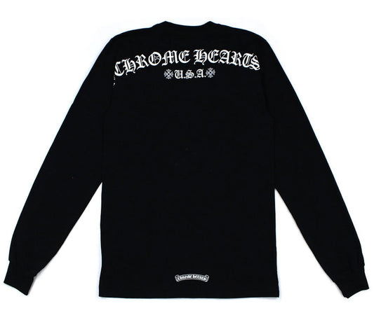 Chrome Hearts Script Letter Logo L/S T-shirt Black