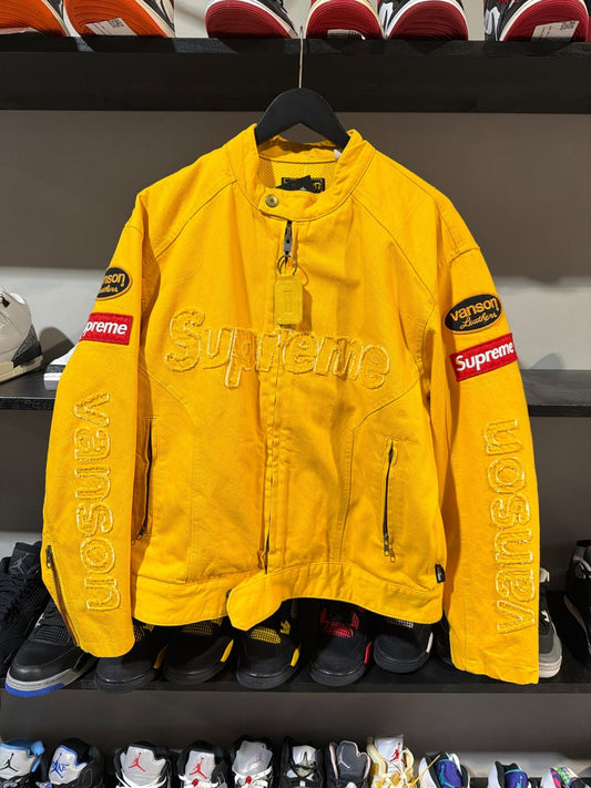 Supreme x Vanson Yellow Canvas Jacket