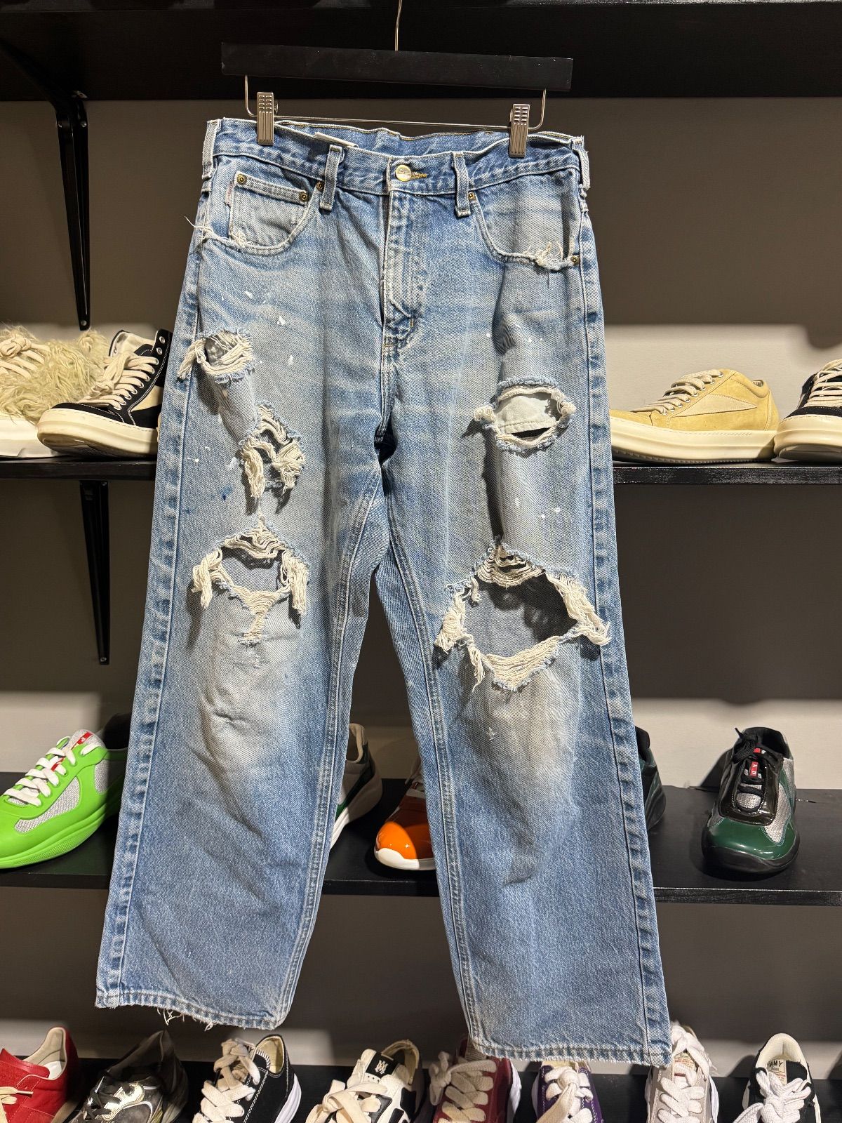 Vintage Carhartt Heavily Distressed Denim - Vintage