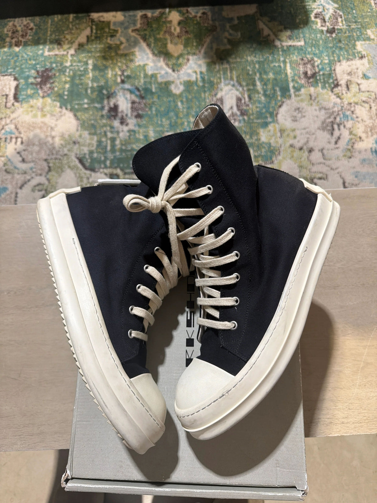 Rick Owens Drkshdw Ramones High Used Sz 10 - Pre-Owned