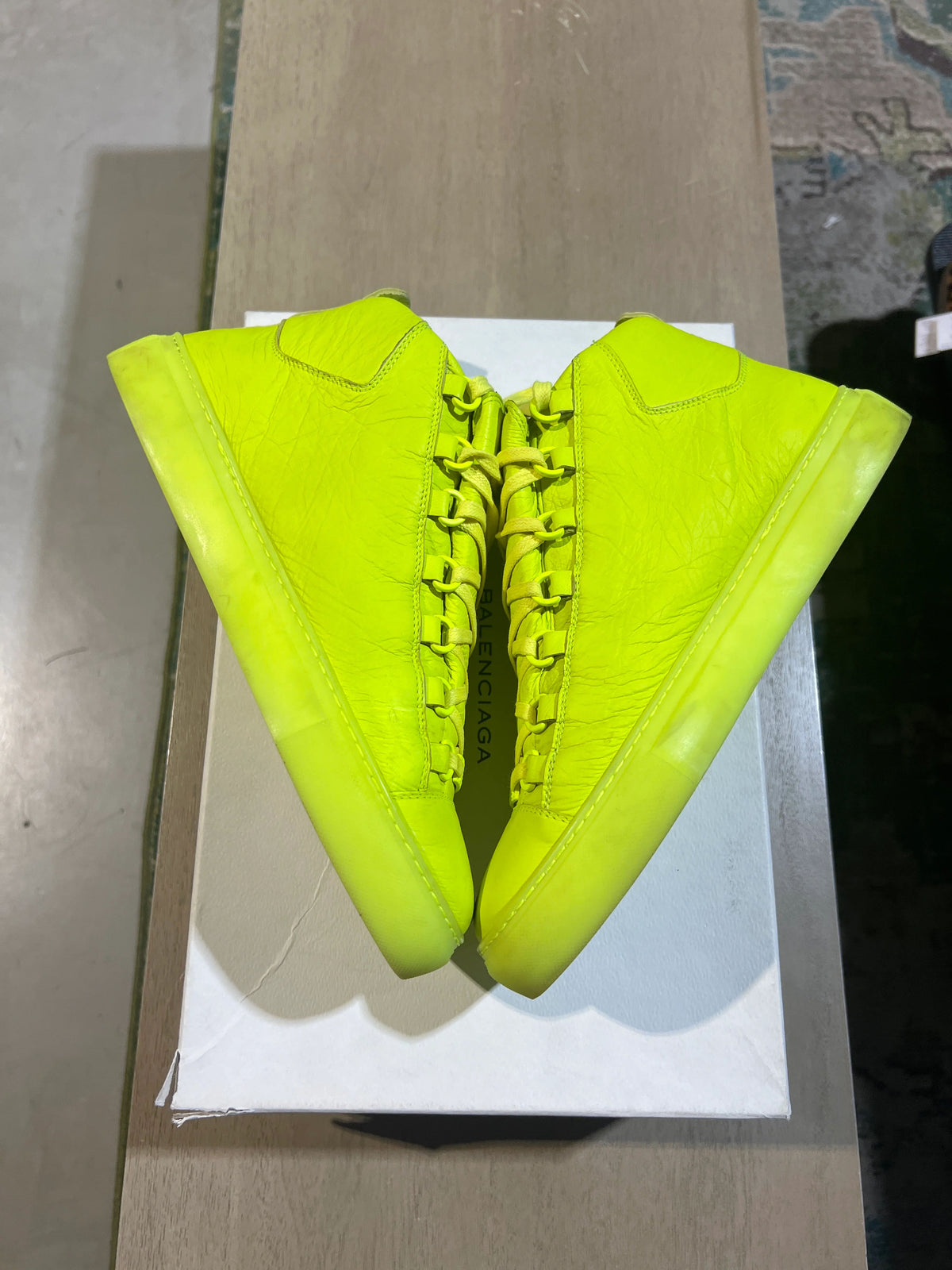 Balenciaga Arena Neon On Neon Used Sz 8 - Pre-Owned