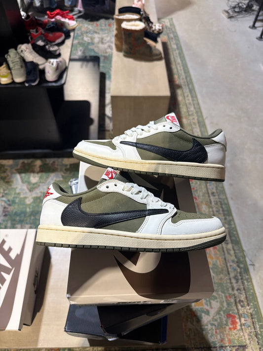 Jordan 1 Retro Low OG SP Travis Scott Medium Olive - Pre-Owned