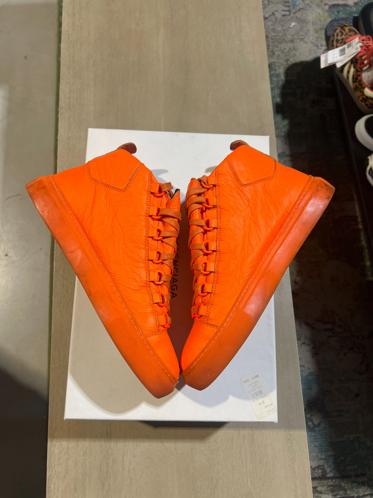 Balenciaga Arenas Orange On Orange Leather - Pre-Owned