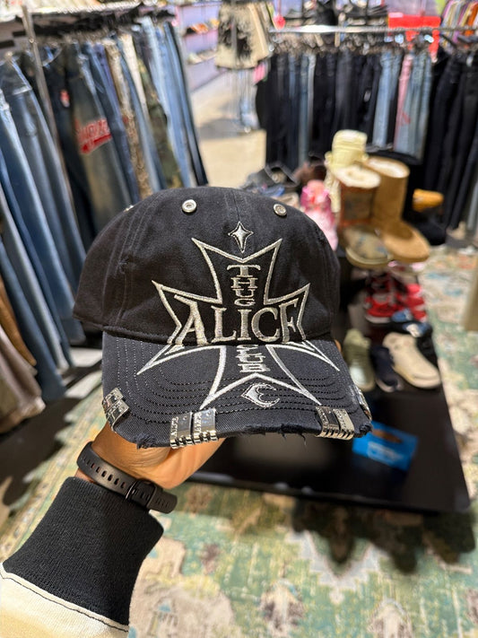 Alice x Thug Club Hat Black