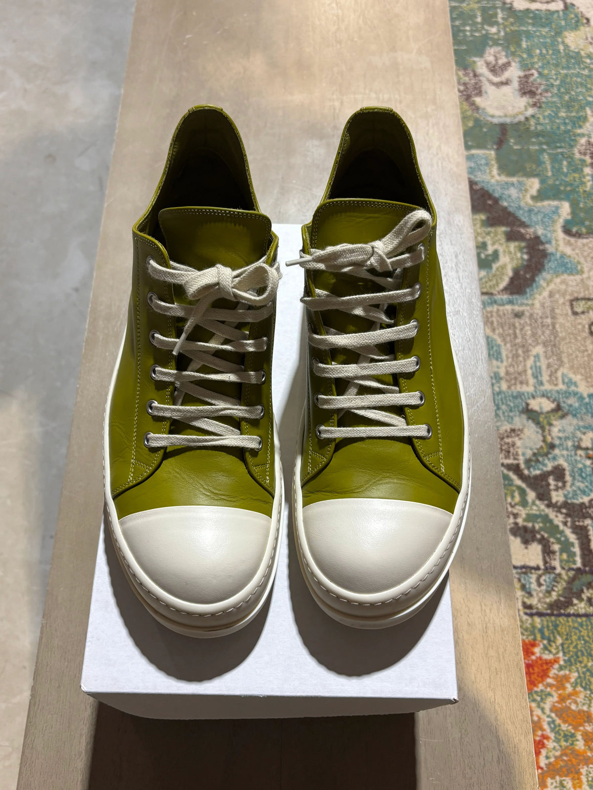 Rick Owens Ramones Green Used Sz 12.5 - Pre-Owned