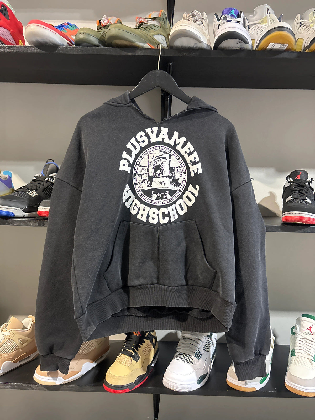 Plus One School Hoodie Black