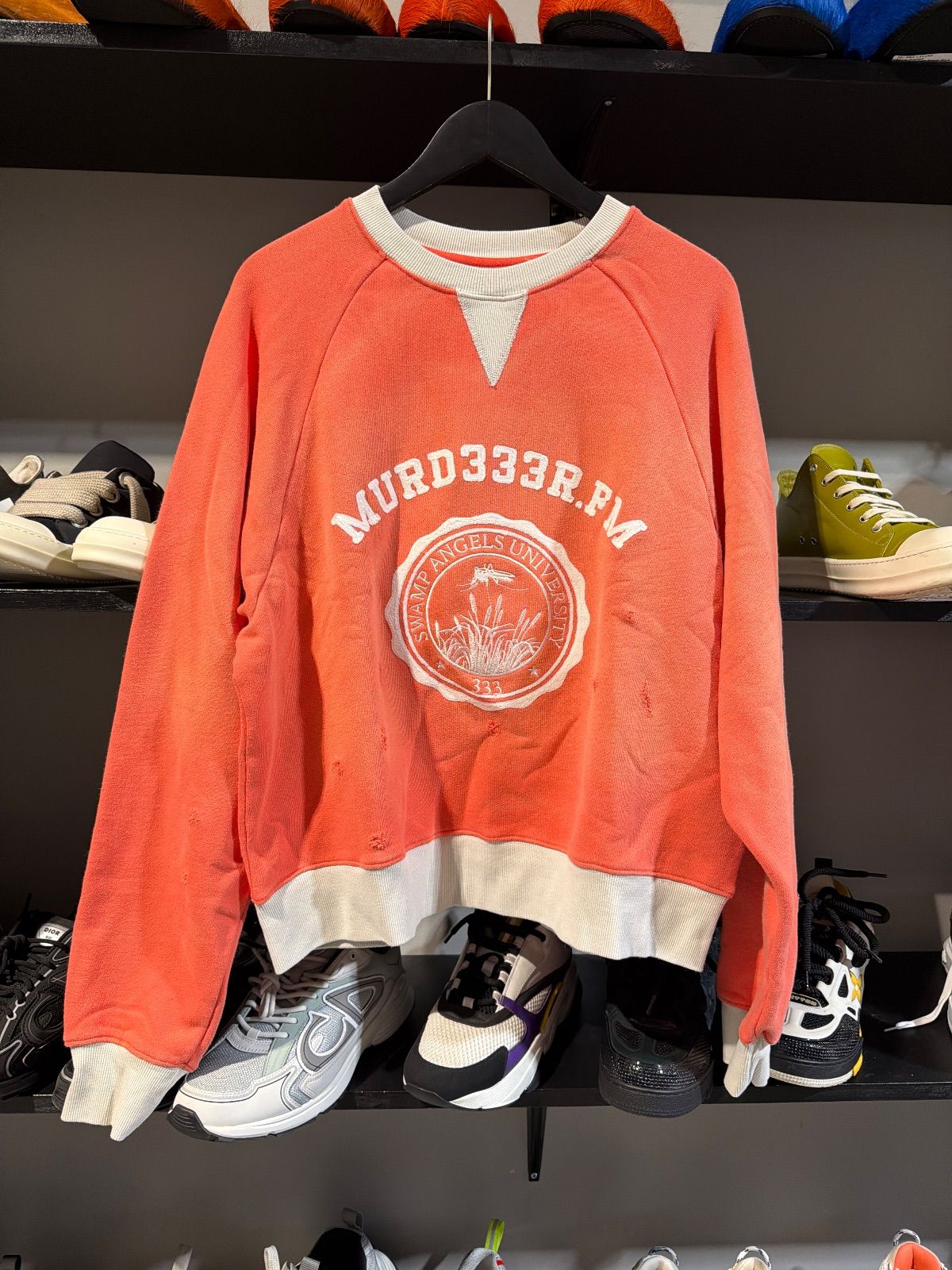 Murder FM Complexcon Orange Crewneck