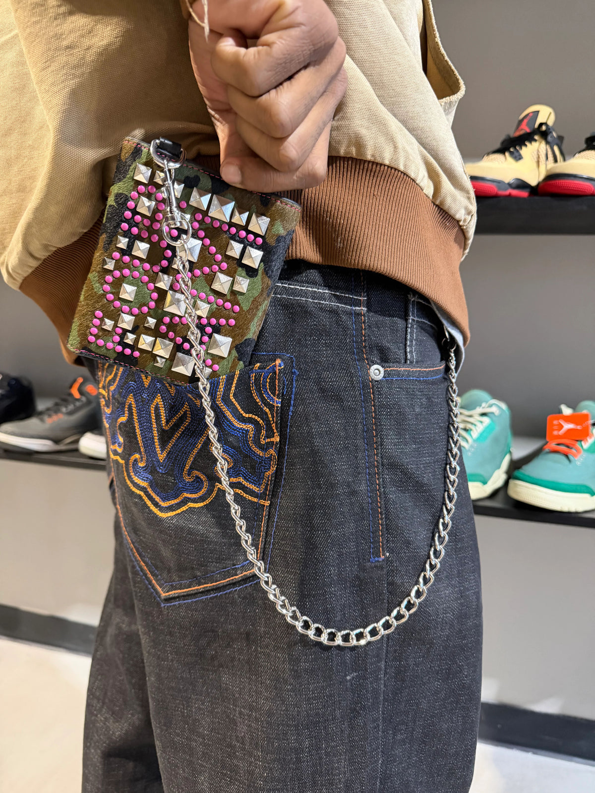 4Am Studded Pony Wallet