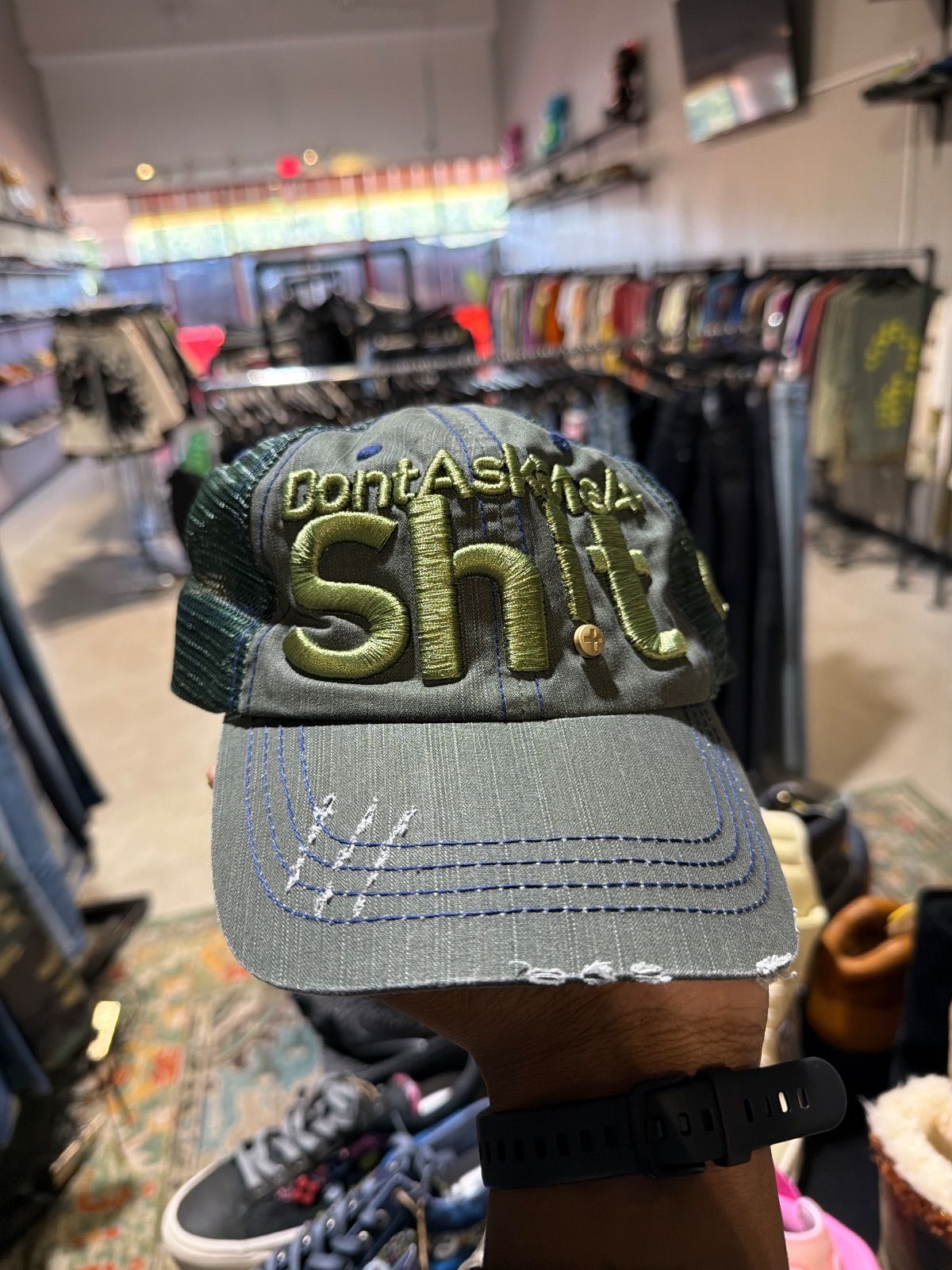 Greedy Unit Dont Ask Me 4 Sh!t Hat Green